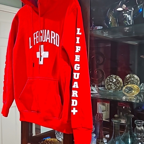 Mengo G.O.S Lifeguard red hoodie size medium ♥️ - Picture 6 of 9